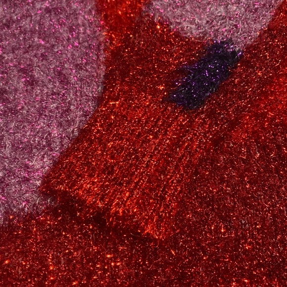 New York & Company Red and Pink Crew Neck Sweater - Picture 5 of 9